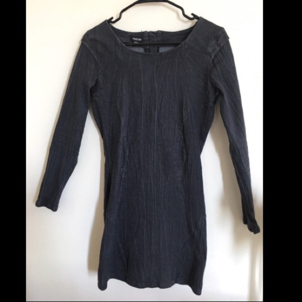 BEBE sexy Denim long sleeve mini dress! Medium
